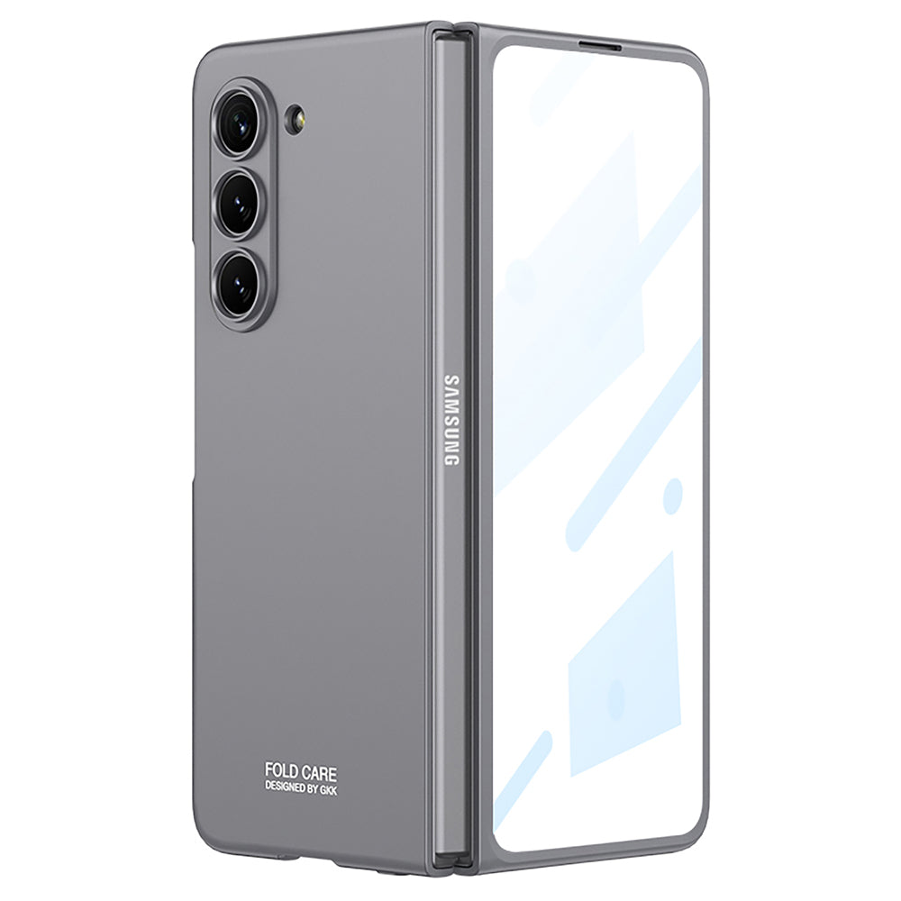 GKK For Samsung Galaxy Z Fold5 5G Ultra-thin PC Phone Case with Tempered Glass Screen Film GKK For Samsung Galaxy Z Fold5 5G Ultra-thin PC Phone Case with Tempered Glass Screen Film